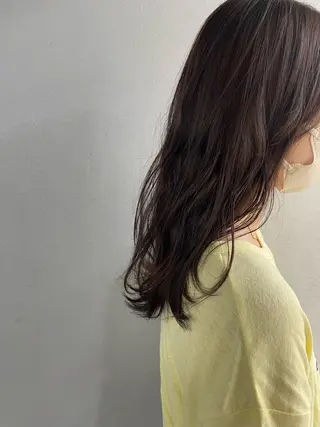 ロング カラー パーマ ヘアアレンジ メンズ キッズ ネイル マツエク・マツパ アイブロウ #tag 稗田綾加のヘアスタイル