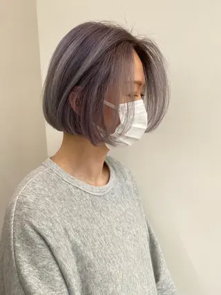 ショート カラー ハイトーン✨ボブ✨ 篠崎良訓のヘアスタイル