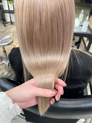 セミロング ヘアアレンジ ボブ×柔らかいカラー 🌷misaki𓍼のヘアスタイル