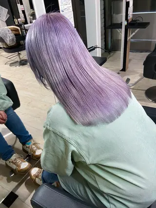 ロング カラー 鈴木/ボブ/ ミルクティー/ピンクのヘアスタイル