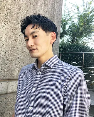 パーマ ヘアアレンジ メンズ メンズ特化✂️栗原 侑也のヘアスタイル
