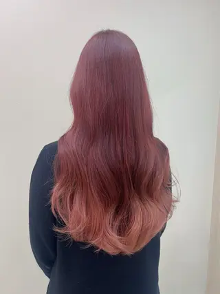 ロング カラー 中村 佳歩のヘアスタイル