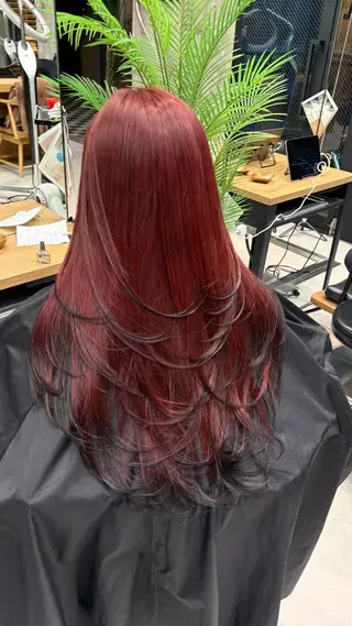 ロング カラー KAEDE🌺Wカ ラー/ホワイトカラーのヘアスタイル