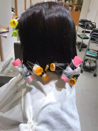 ロング ARMONY秋山輝也 コテ巻き風パーマ特化のヘアスタイル