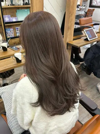 ロング カラー 広島/ヘアセット /ベージュ/わかなのヘアスタイル