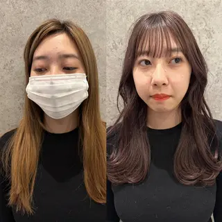 ミディアム カラー 大人レイヤー×艶髪 小久保　春暁のヘアスタイル
