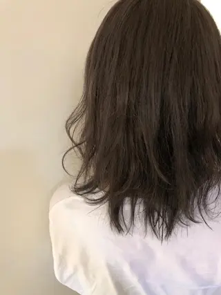 セミロング カラー 韓国hair ·͜· watanabeのヘアスタイル