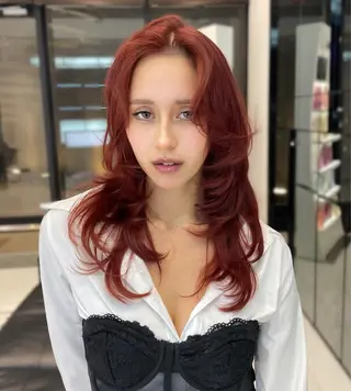 ロング カラー 【韓国❤️海外ヘア】 AYAKAのヘアスタイル