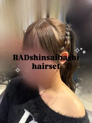 ヘアアレンジ RAD心斎橋 .†⋆RICOのマツエク・マツパデザイン