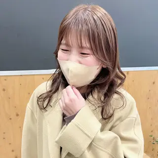 セミロング カラー アラキチヒロ THE REMMYのヘアスタイル