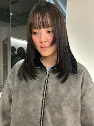 ロング ケアパーマ/ケアブリ ーチdaisukeのヘアスタイル