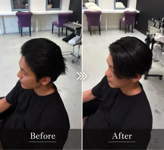 パーマ メンズ 井上 慈温のヘアスタイル
