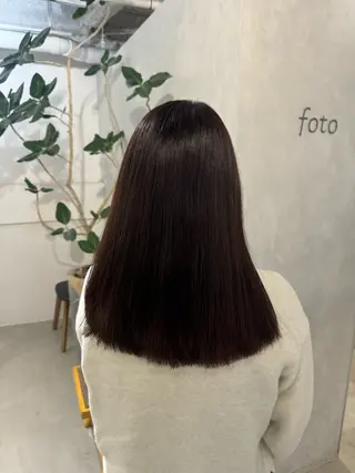 セミロング 新宿/顔周りカット +レイヤー=しずく♩のヘアスタイル
