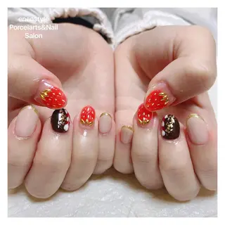 ミディアム ネイル 🐾enen style 🐾のネイルデザイン