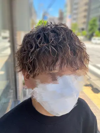 パーマ メンズ ️🫧押上️🫧はな 🫧まとまるショートのヘアスタイル