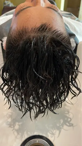 ショート メンズ 縮毛・酸性ストレート モデル募集のヘアスタイル