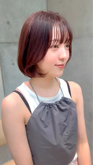 ミディアム カラー 谷川が作る熊本1🥇 レイヤーカットのヘアスタイル