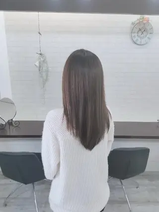 セミロング ツヤ髪ケアカラー✨ 中谷良成のヘアスタイル