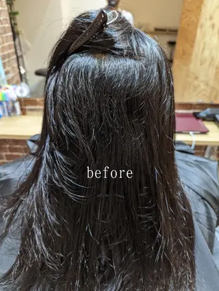 ロング 美髪矯正 キョウスケのヘアスタイル