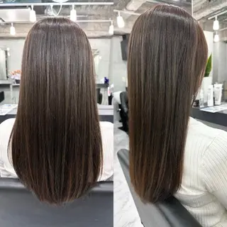 ロング カラー Endearing 銀座/レイヤーカットのヘアスタイル