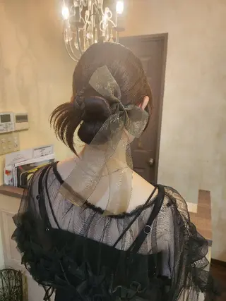 ヘアアレンジ ロング 田井中 悠紀のヘアスタイル