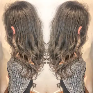 セミロング カラー TAKAHASHI LEAPSのヘアスタイル