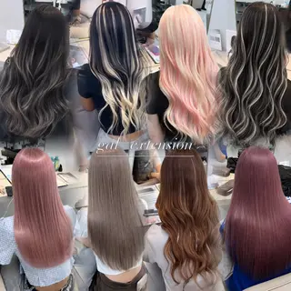 ロング 薄井舞｜ハイトーン× エクステの神様のヘアスタイル