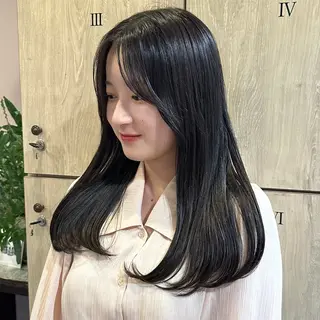 ロング 柔らかいbeige ¦韓国¦🩰マユ🩰のヘアスタイル