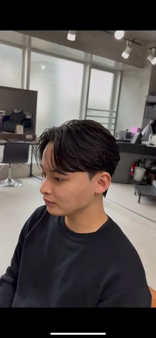 パーマ メンズ 海外風パーマ カラー特化園田　楓莉のヘアスタイル