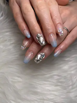 ロング ネイル BELLUNA Mizuki❤︎のネイルデザイン