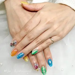 ネイル 🪞ヤギフウカ🪞 渋谷ネイルのネイルデザイン