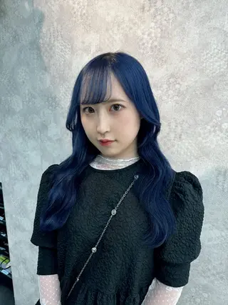 セミロング カラー ヘアアレンジ 韓国レイヤーカット/ 儚げカラーチナツのヘアスタイル
