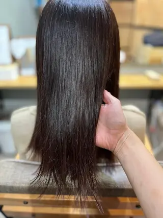 ミディアム カラー パーマ ヘアアレンジ メンズ キッズ ネイル マツエク・マツパ アイブロウ 久木原 ゆりのヘアスタイル