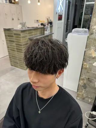 パーマ メンズ 並木 政太郎のヘアスタイル