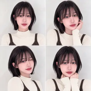 ショート カラー パーマ 🦋韓国風レイヤー/ 艶髪矯正🦋凛太郎のヘアスタイル