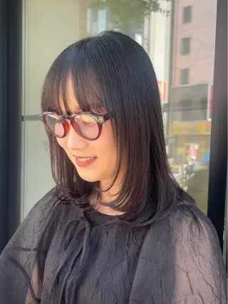 ミディアム 園田 渉 ◤SHIKIO◢のヘアスタイル