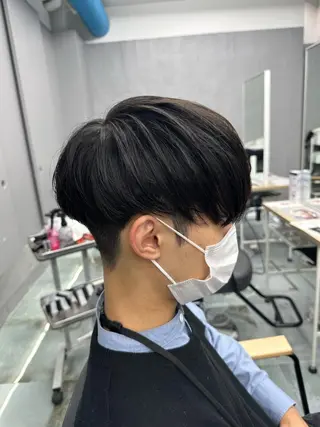 パーマ メンズ 松戸レイヤーカット 塚原悠斗のヘアスタイル