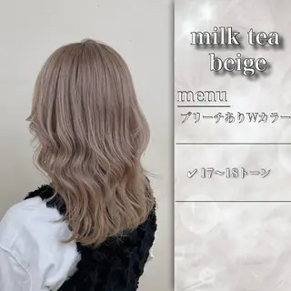 セミロング ✨ツヤ髪ハイトーン✨ しげきのヘアスタイル