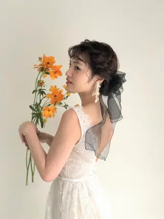 ヘアアレンジ ヘアメイクネイリスト hidemi中目黒のヘアスタイル
