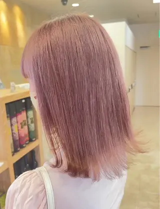 ミディアム カラー 暖色/ブリーチカラー 🎀 M i k uのヘアスタイル