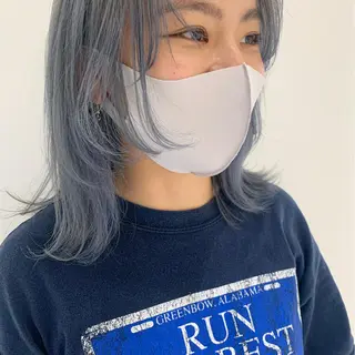 ミディアム kiyono ⭐︎ダブルカラーのヘアスタイル