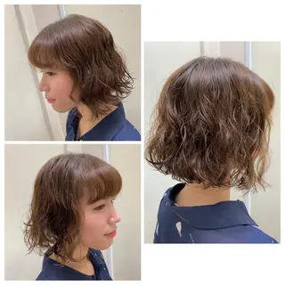 ミディアム パーマ 村上 吉斗のヘアスタイル