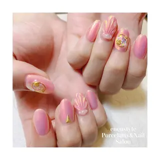 ミディアム ネイル 🐾enen style 🐾のネイルデザイン