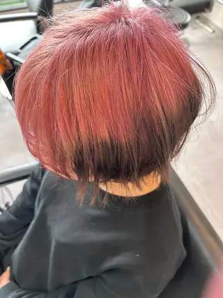 ショート カラー TOSHIKI 透明感カラー🌈のヘアスタイル