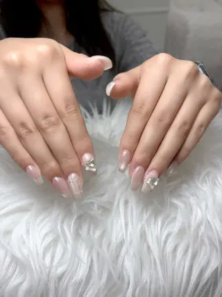 セミロング NENENAIL 【シヨン】のネイルデザイン