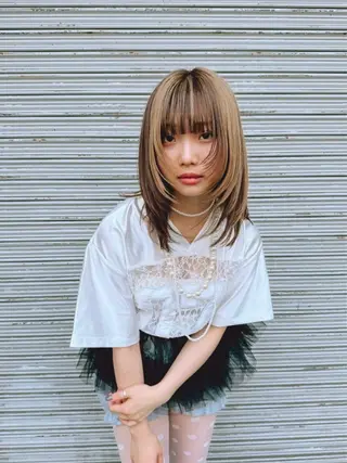 セミロング BLANCO nao.のヘアスタイル