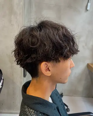 ショート パーマ 藤川 明英里のヘアスタイル
