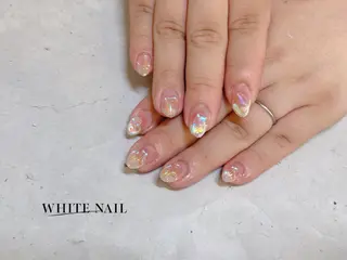ネイル WHITE NAIL ホワイトネイルのネイルデザイン