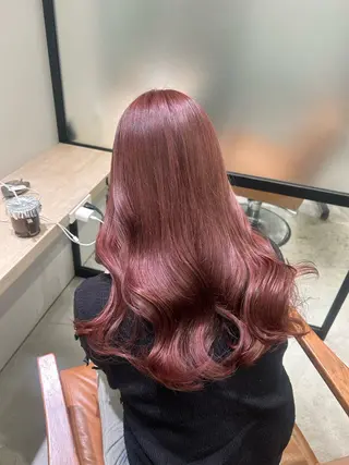 ロング カラー しげ ゆりか/透明感 カラー/顔周りカットのヘアスタイル