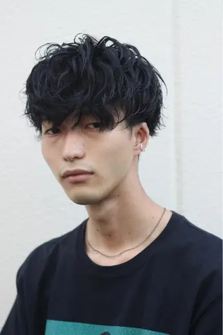パーマ メンズ 諌山 佳旦のヘアスタイル